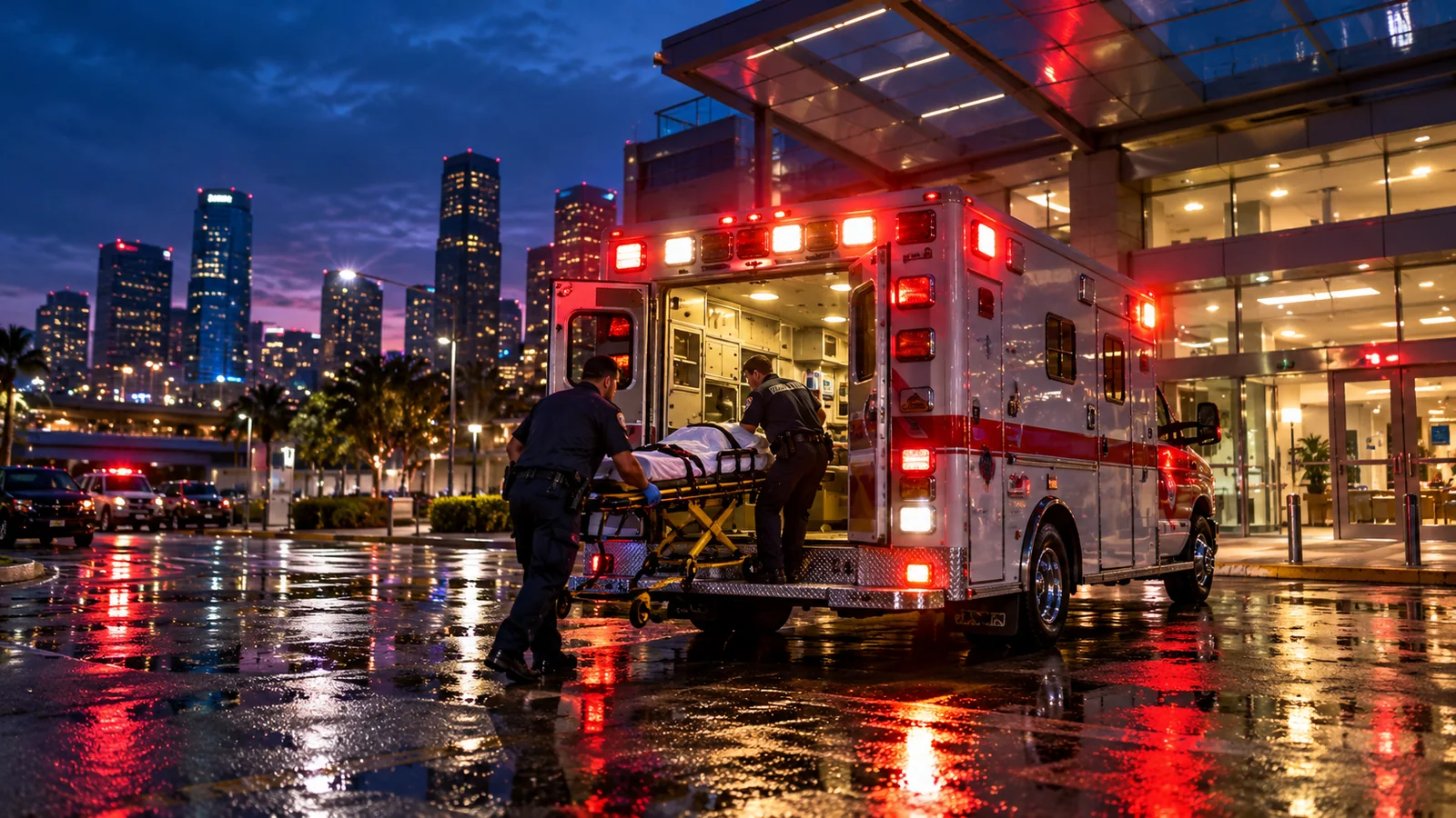 MDPSRP cinematic fictional concept photograph: hospital ems